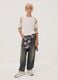 Blue pure cotton skater-fit jeans_0