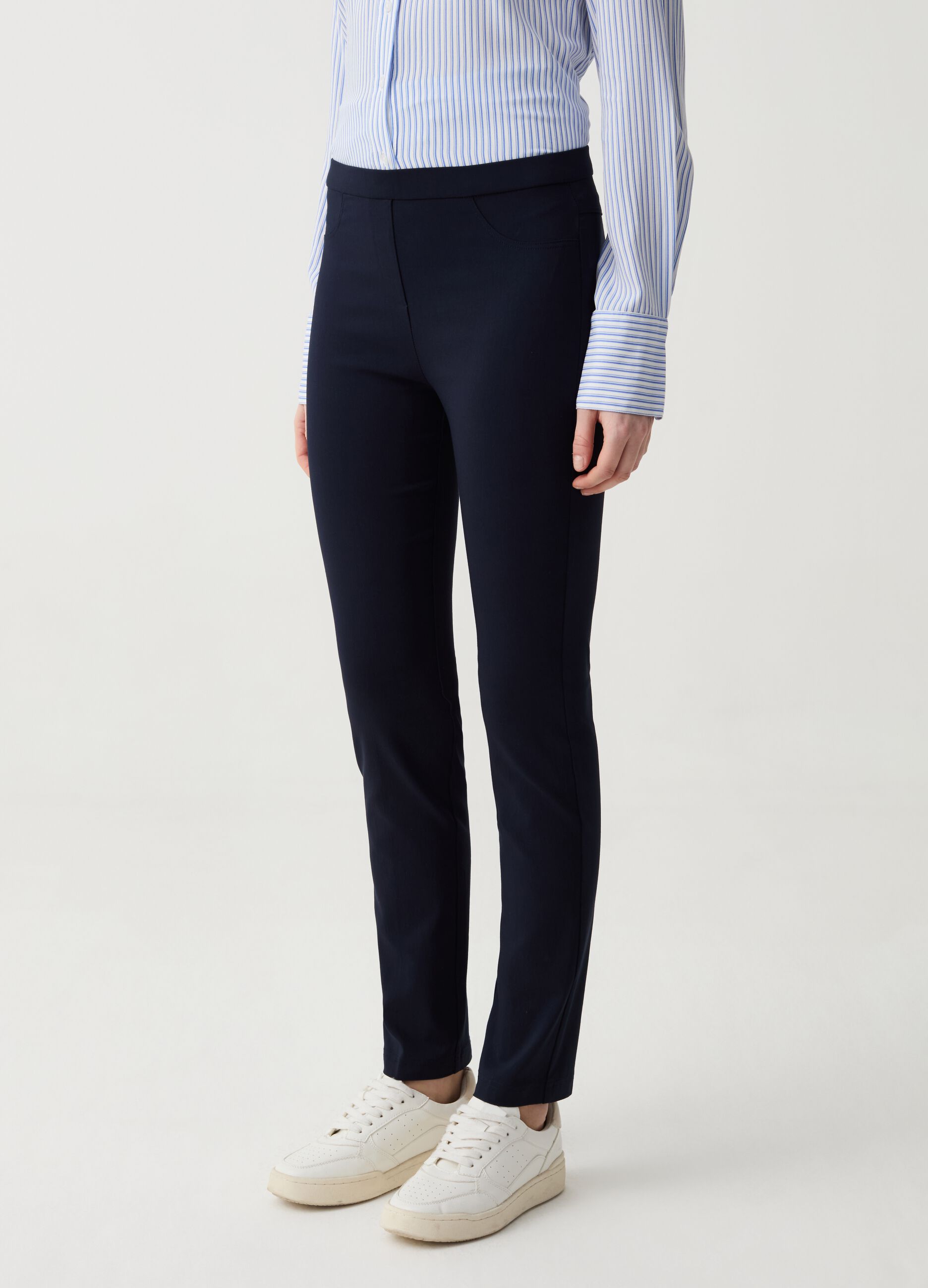 Treggings in viscosa sostenibile stretch