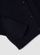 Navy pure cotton cardigan with buttons, regular fit_5