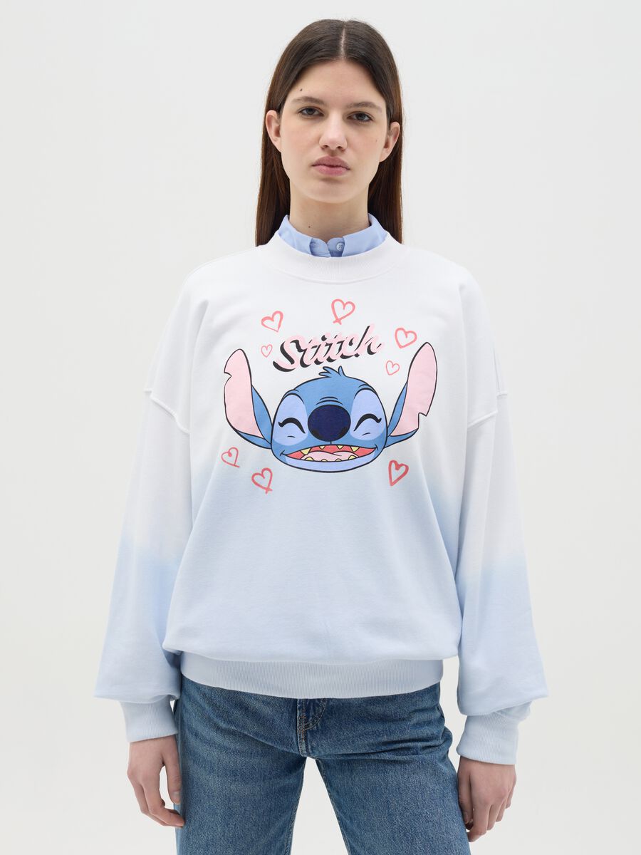 Oversized sweatshirt with Stitch print_0