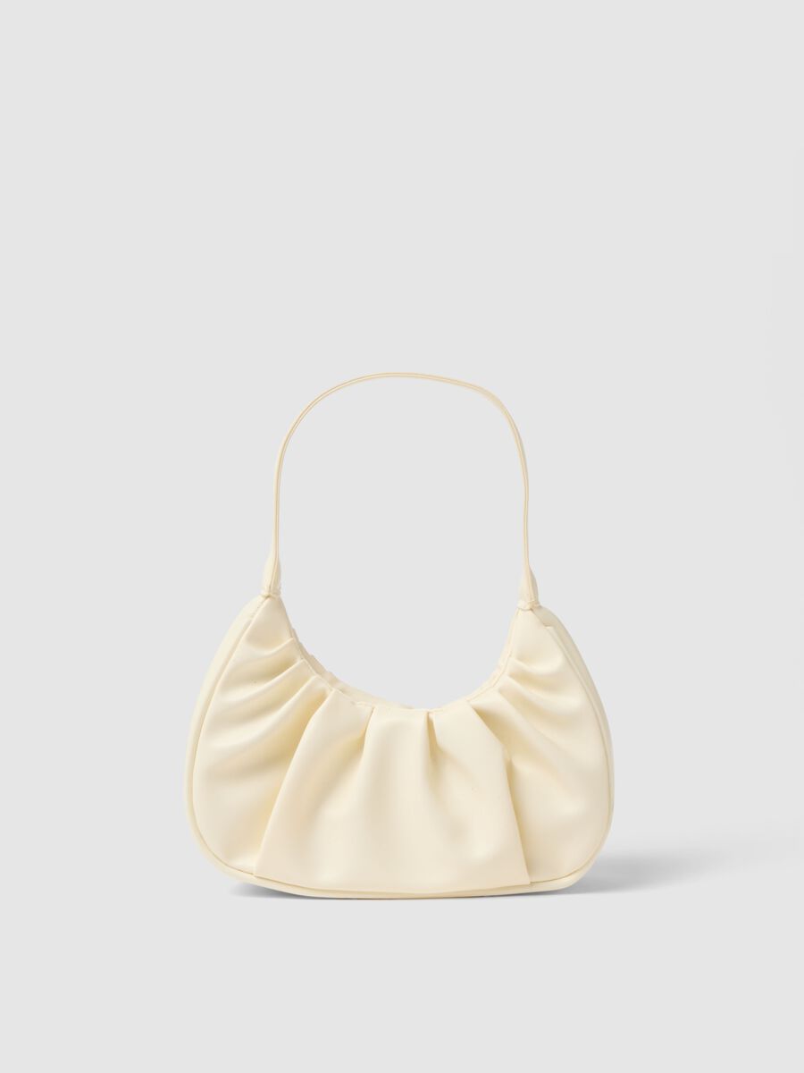 White girl's bag with draping_0
