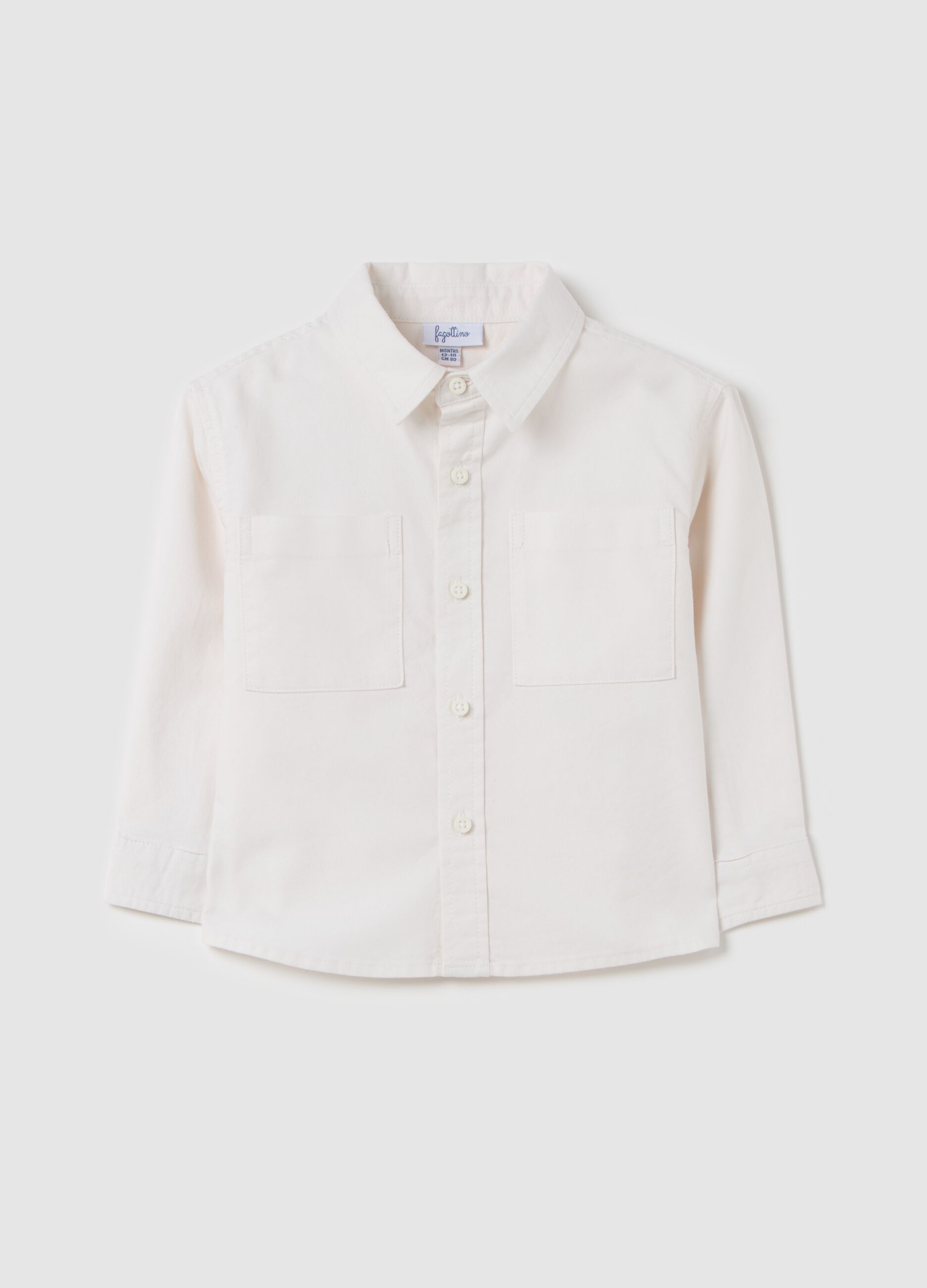 Cotton shirt with pockets