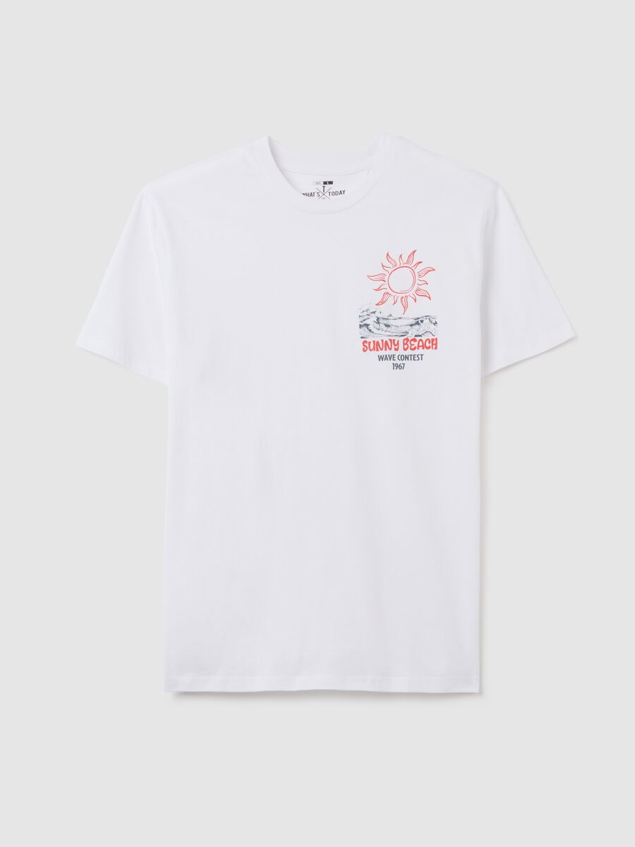 Men's pure cotton white t-shirt regular fit_4