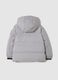 Grey padded children's jacket with hood_1