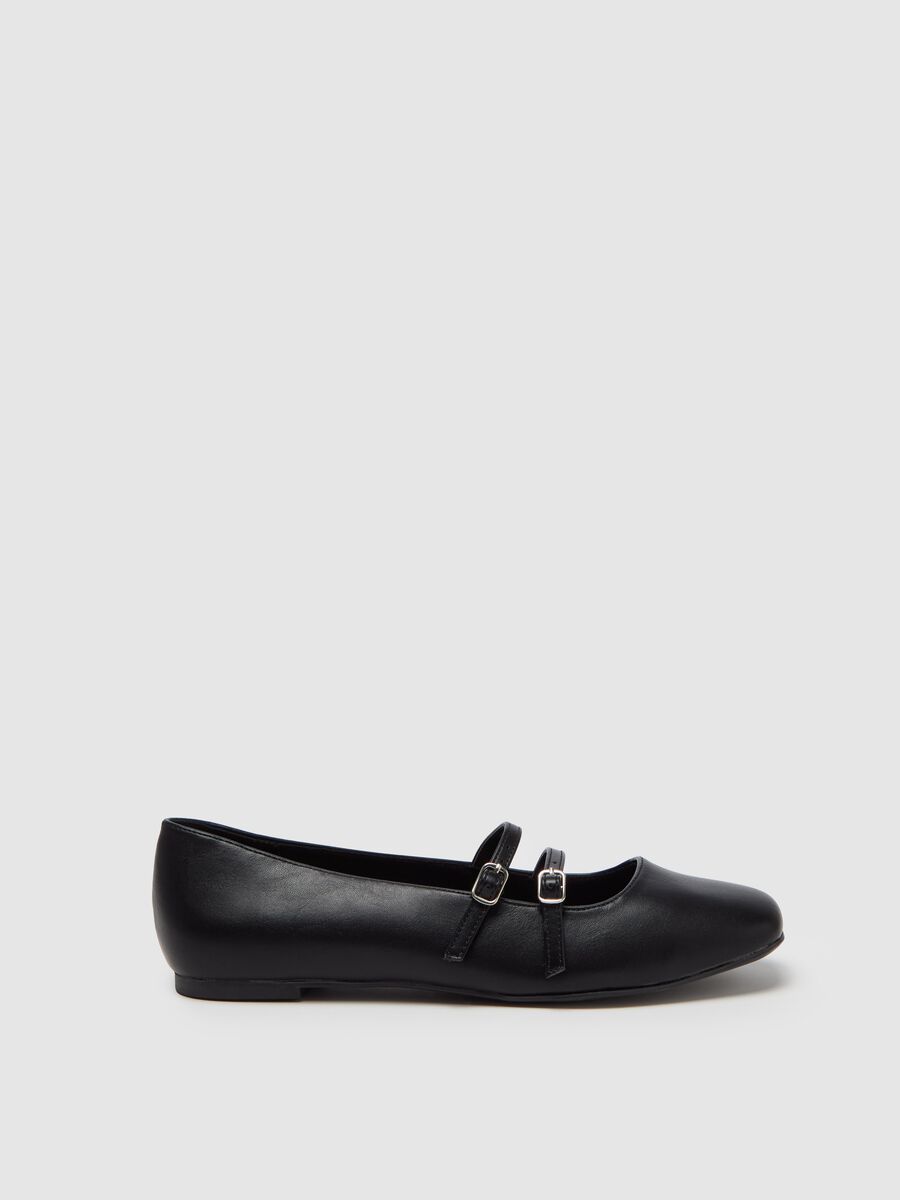 Ballerina flats with double straps_0
