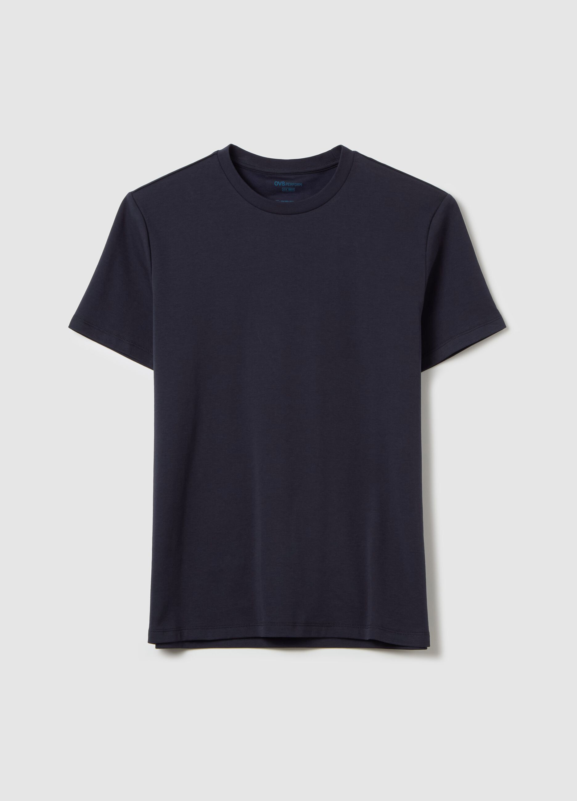 T-shirt with technical fabric