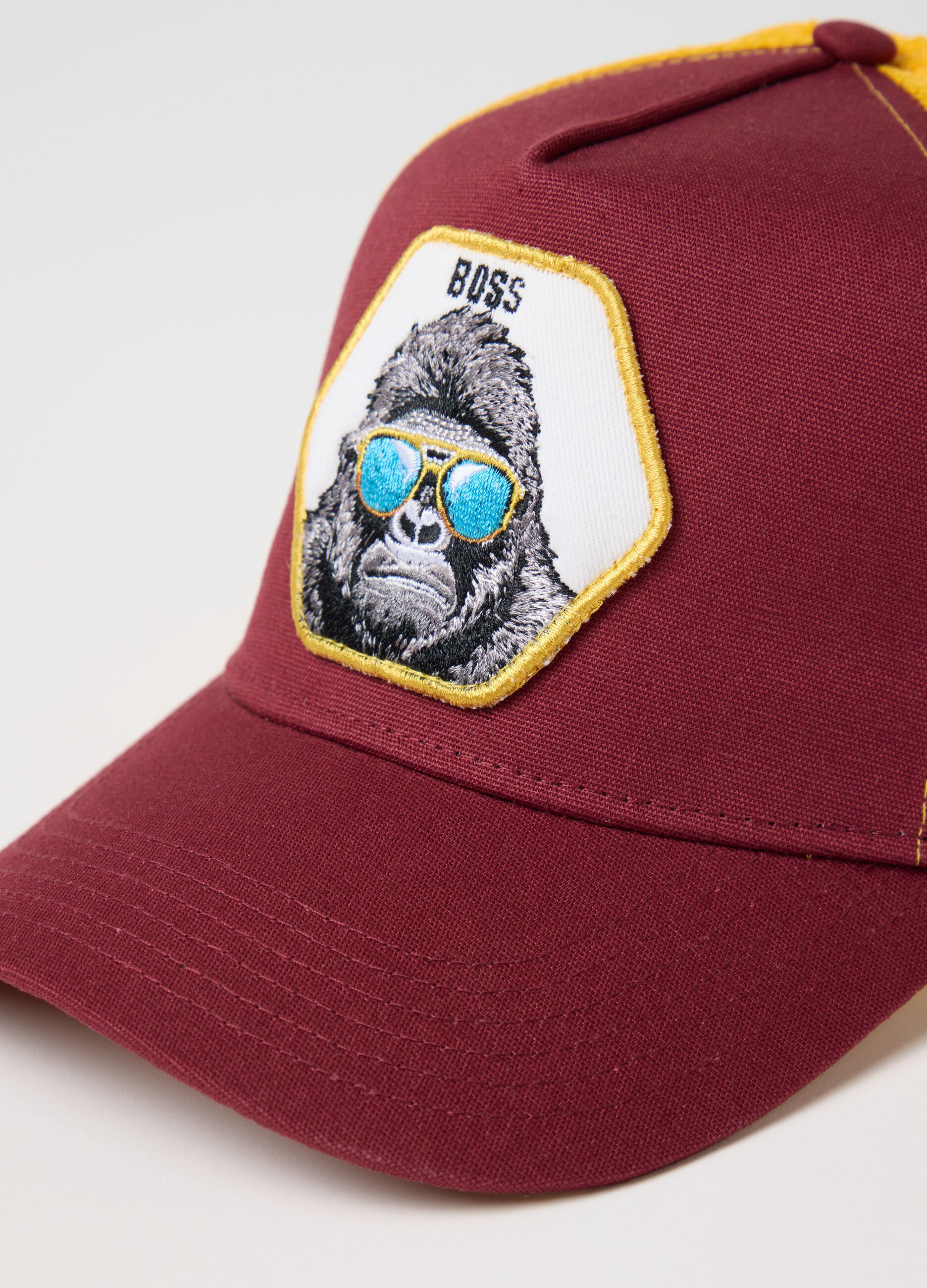 Cappello da uomo in puro cotone multicolor 
