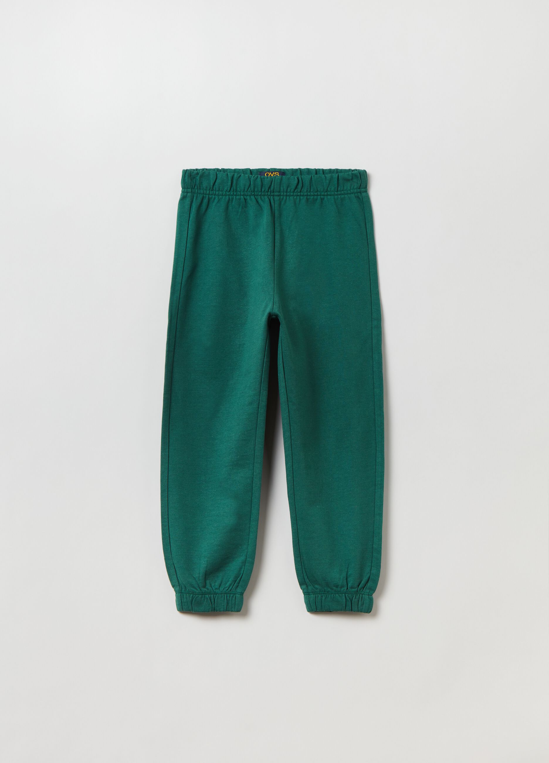 Joggers in felpa con profili elasticati_0