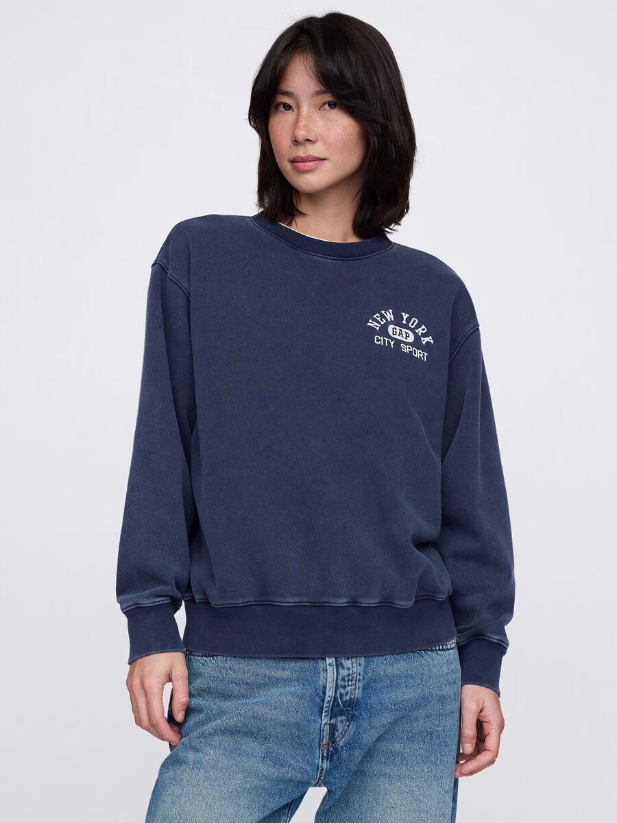 Blue sweatshirt with logo_0