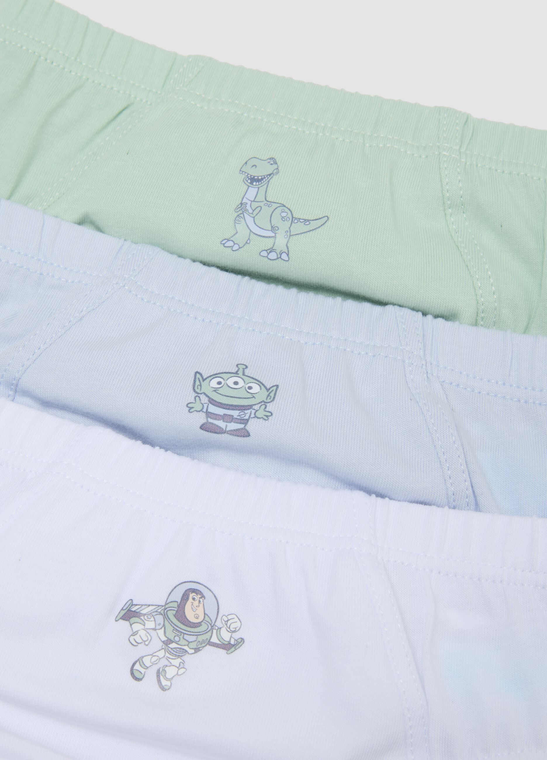 Pack of five multicolour organic cotton Toy Story graphic briefs