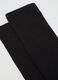 Black midi cotton blend socks_1