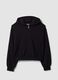 Black organic cotton hooded sweatshirt_4