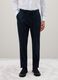 Blue Stretch Fabric Trousers Regular Fit_1