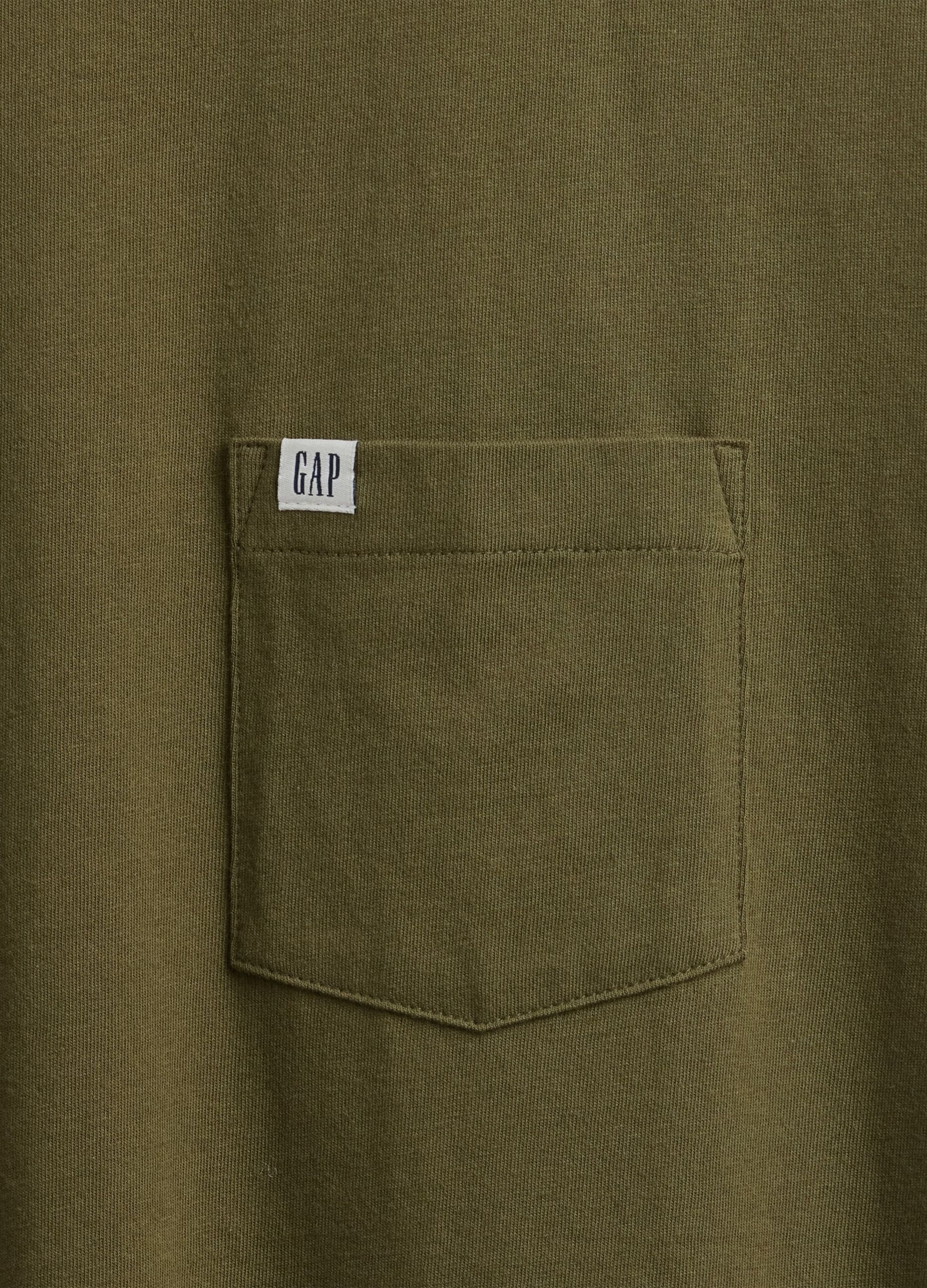 Green Cotton Short Sleeve T-shirt