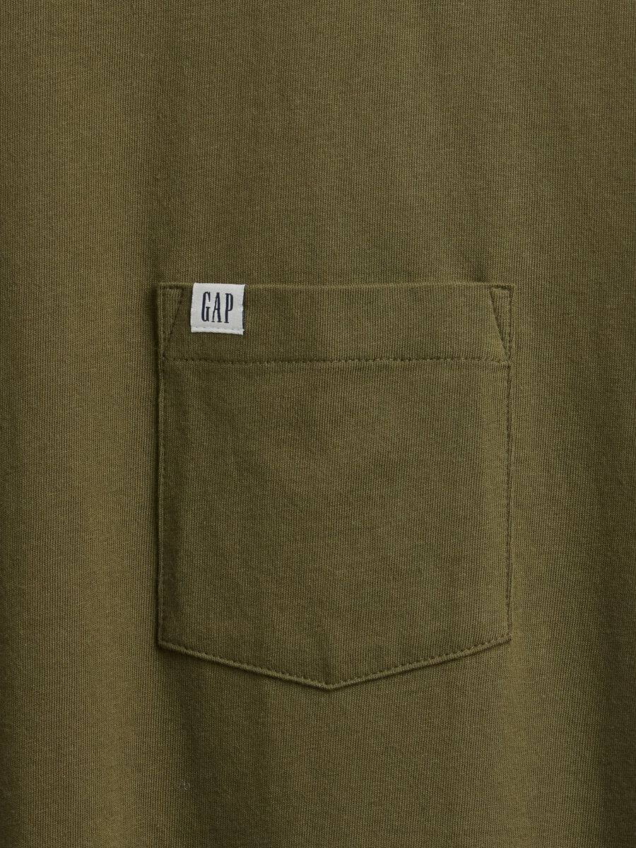 Green Cotton Short Sleeve T-shirt_4