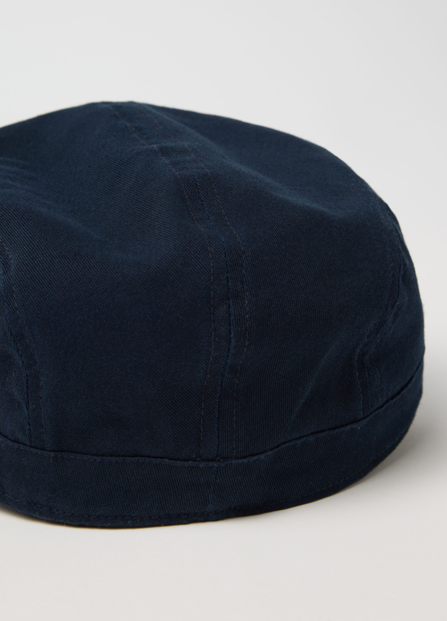 Blue baseball cap in cotton