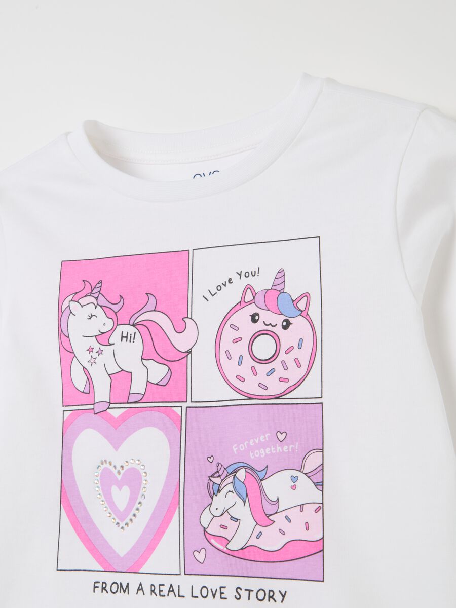 Long-sleeved T-shirt with unicorn print_2