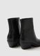 Black Texan Ankle Boots with Low Heel_1