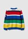 Multicolour striped pure cotton sweater for children regular fit_4