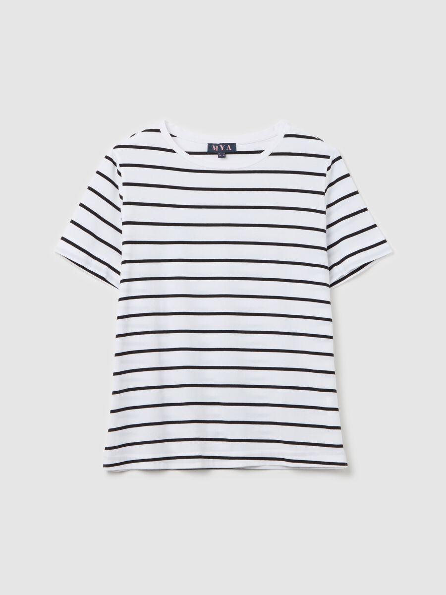 Curvy MYA stretch cotton T-shirt_4