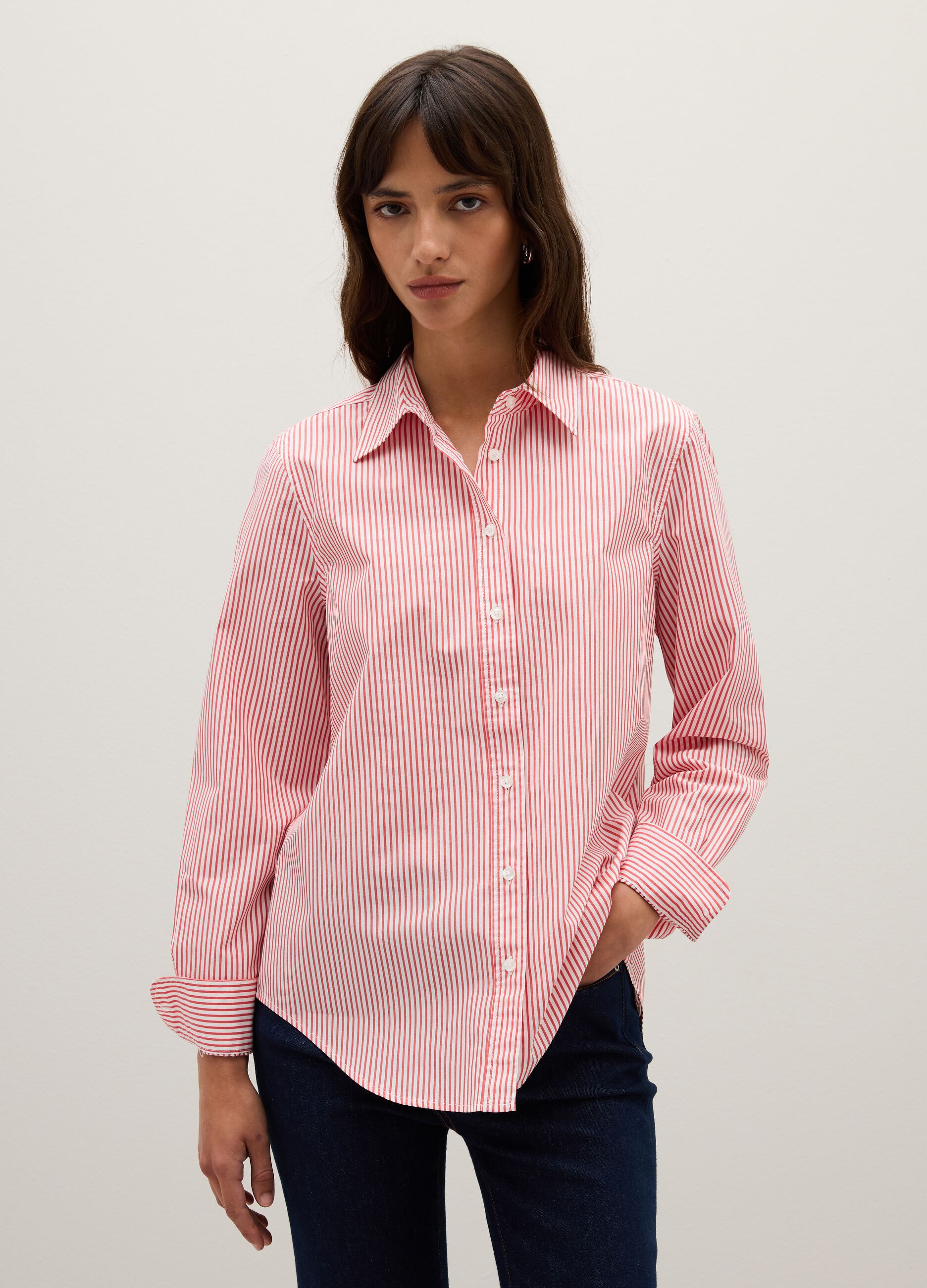 Multicolour pure cotton regular fit shirt