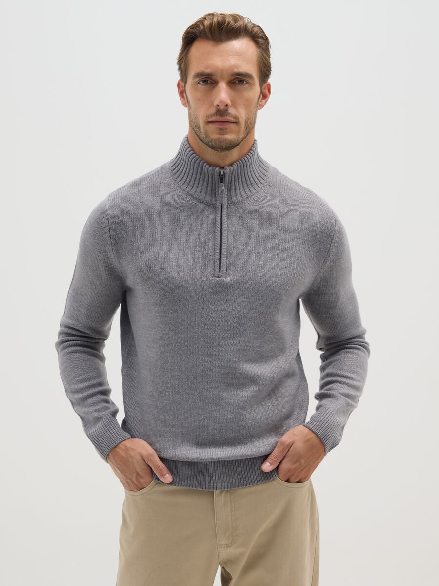 Grey Regular Fit Jumper_0