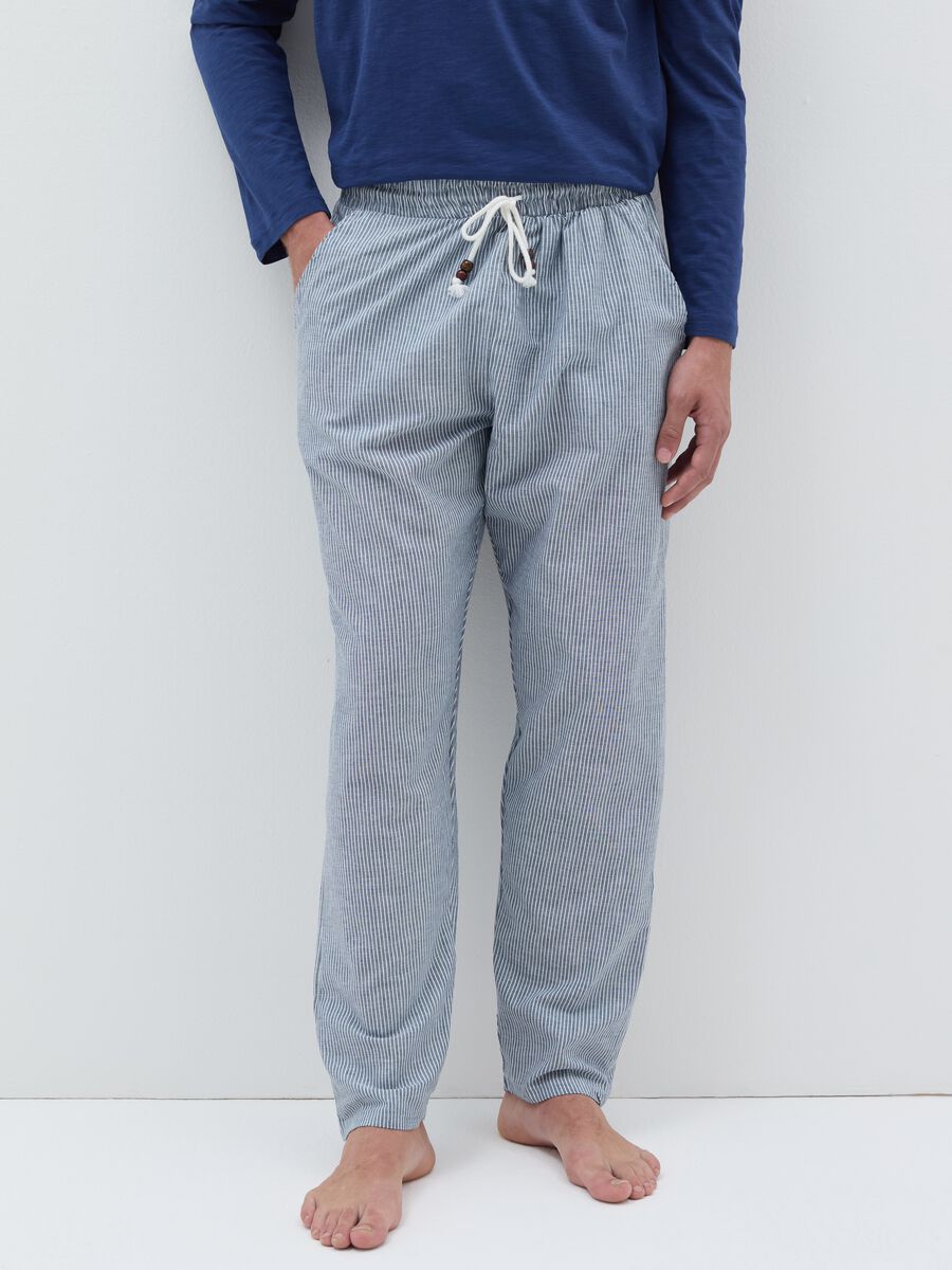 Pigiama lungo con top in slub jersey_5