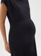 High-neck maternity black dress_2