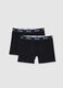 Twin Pack Black Boxers_0
