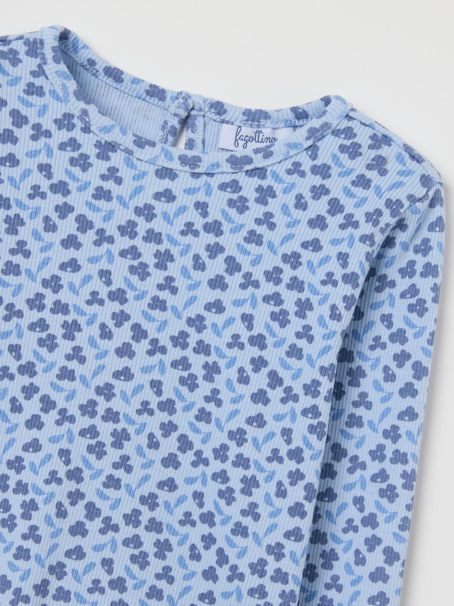 Multicolour regular fit cotton blend girl's t-shirt with prints_2