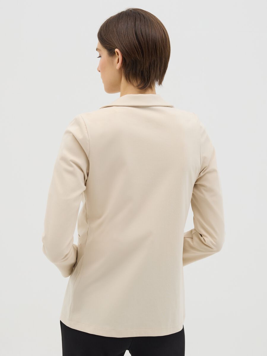 Blazer monopetto beige_3