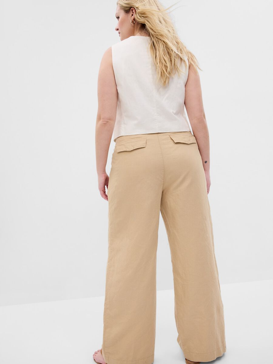 Wide-leg trousers with darts_5