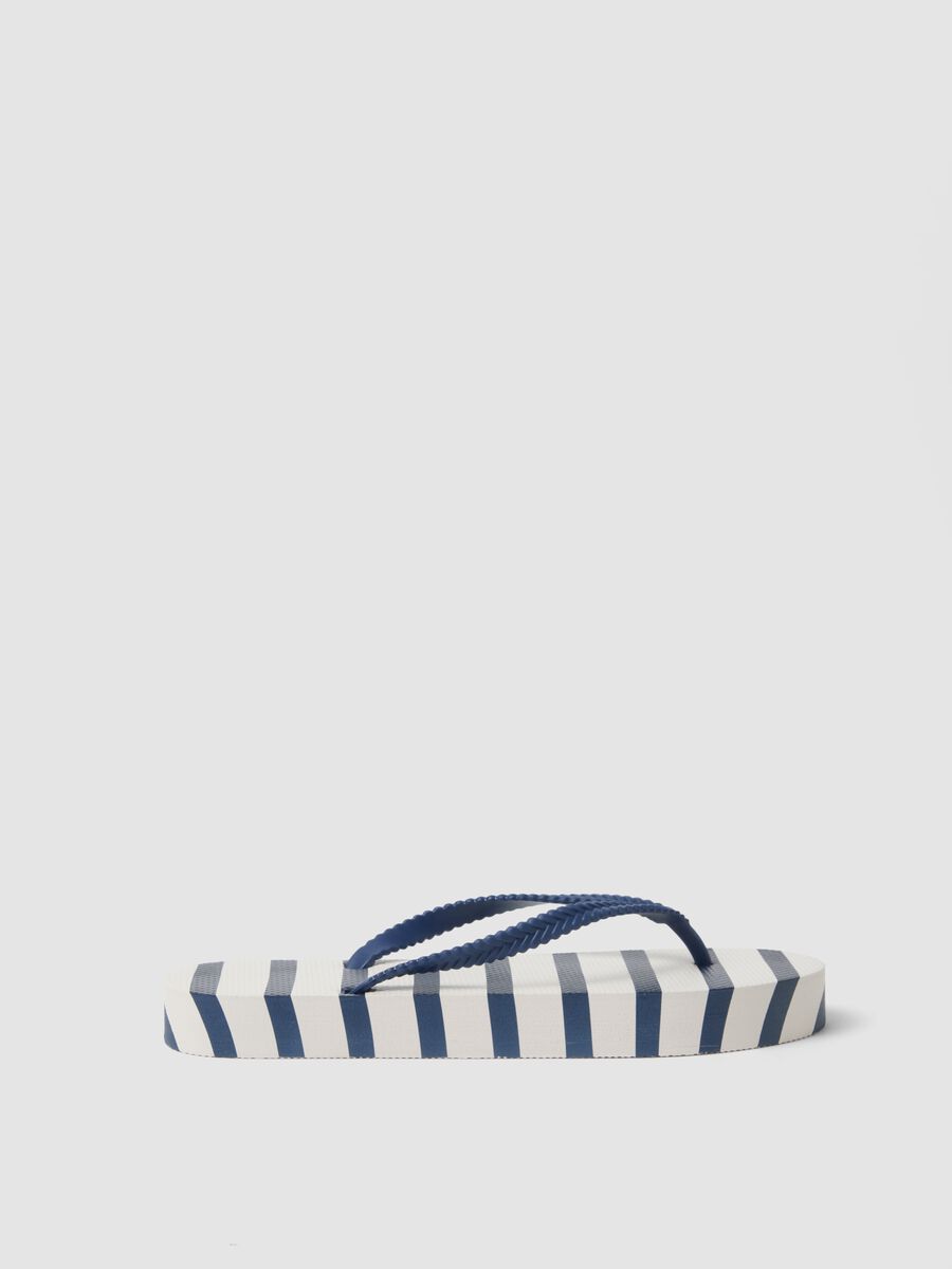 Multicolour striped flip-flops_0