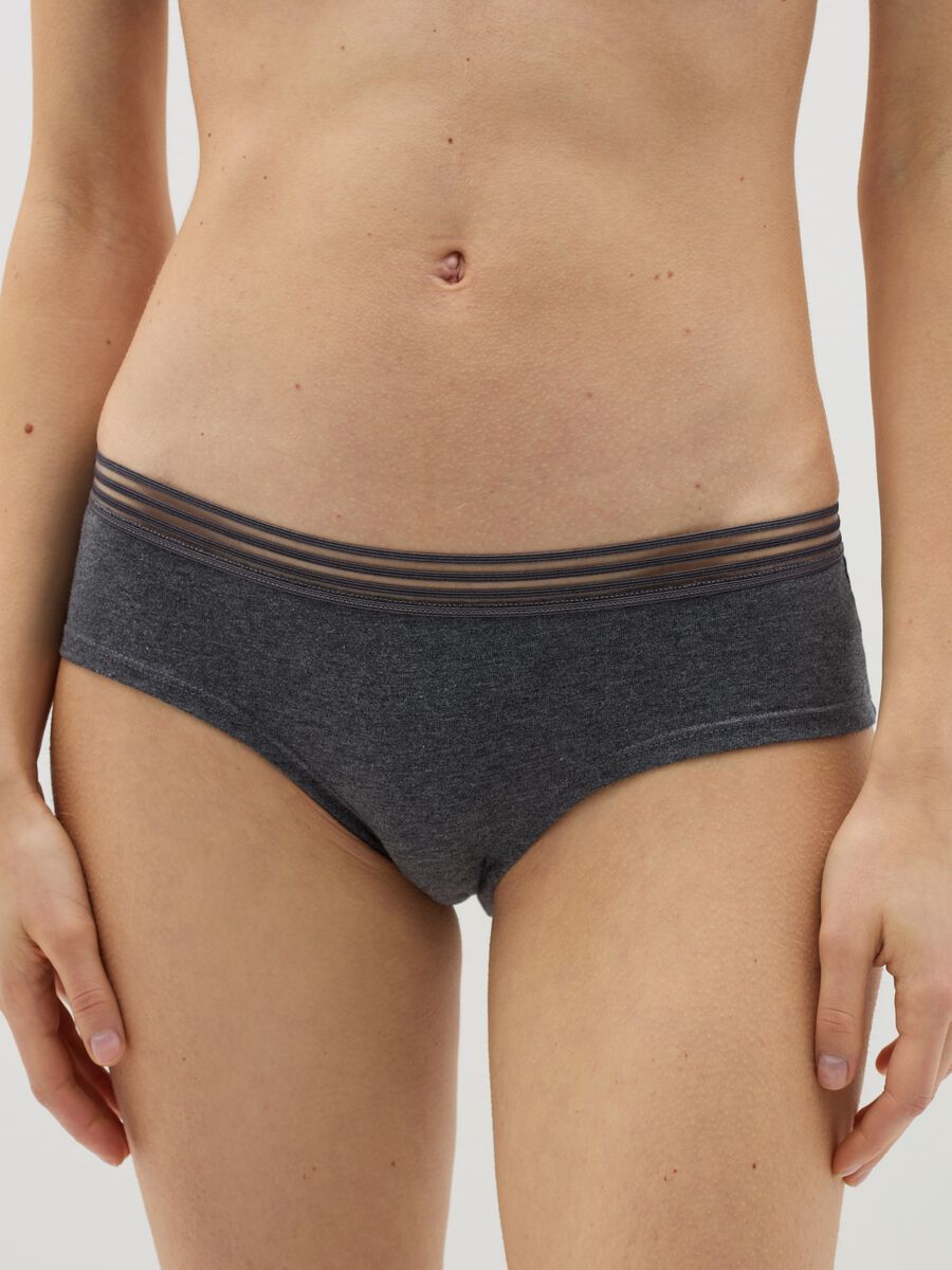 Two-pack French knickers with striped edging_2