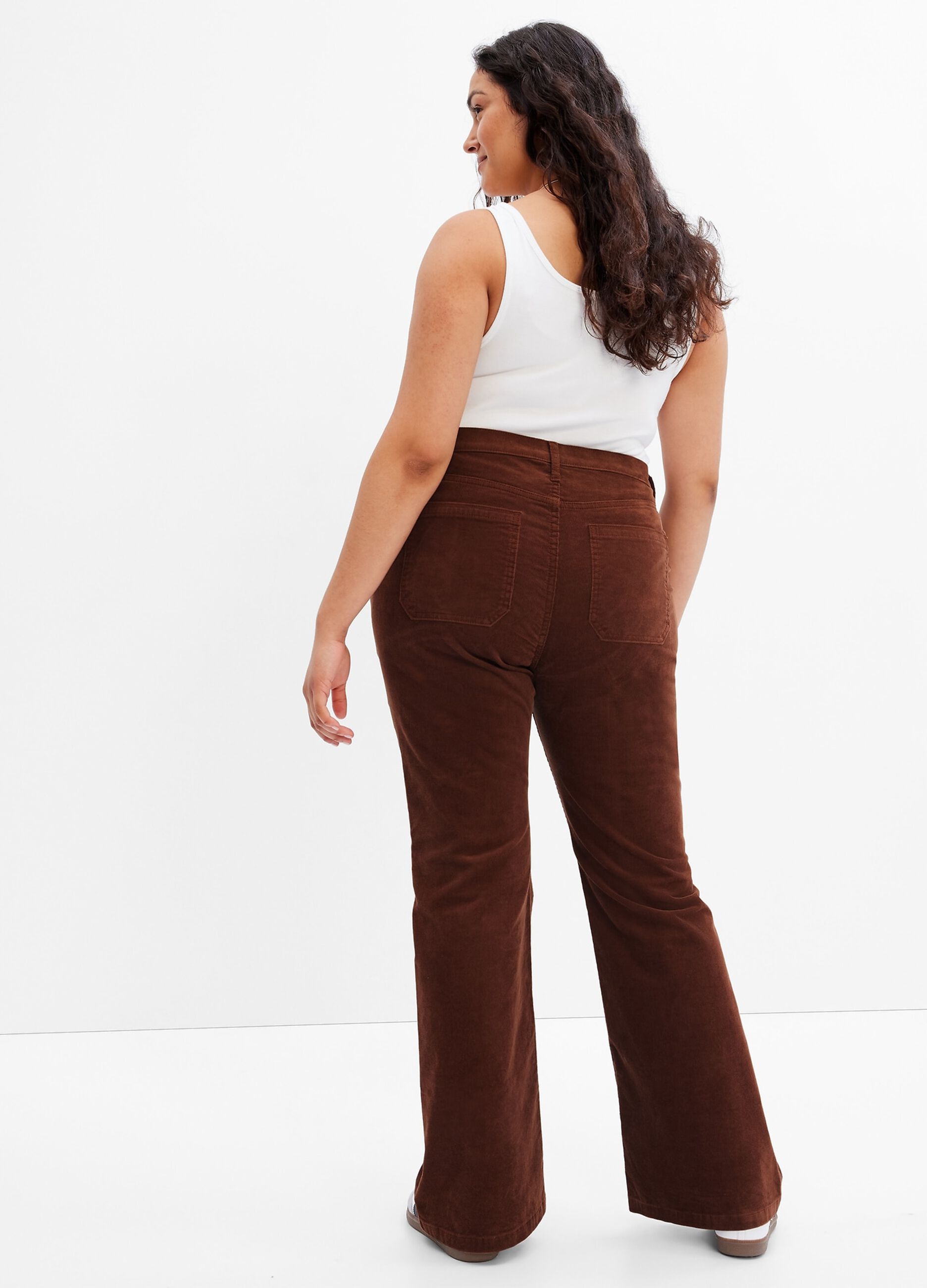 Jeans flare fit in corduroy