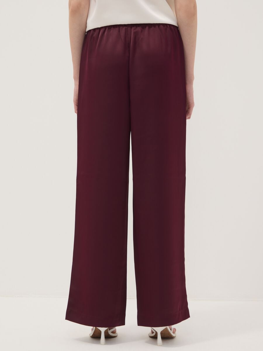 Red wide-leg trousers with regular waist_2