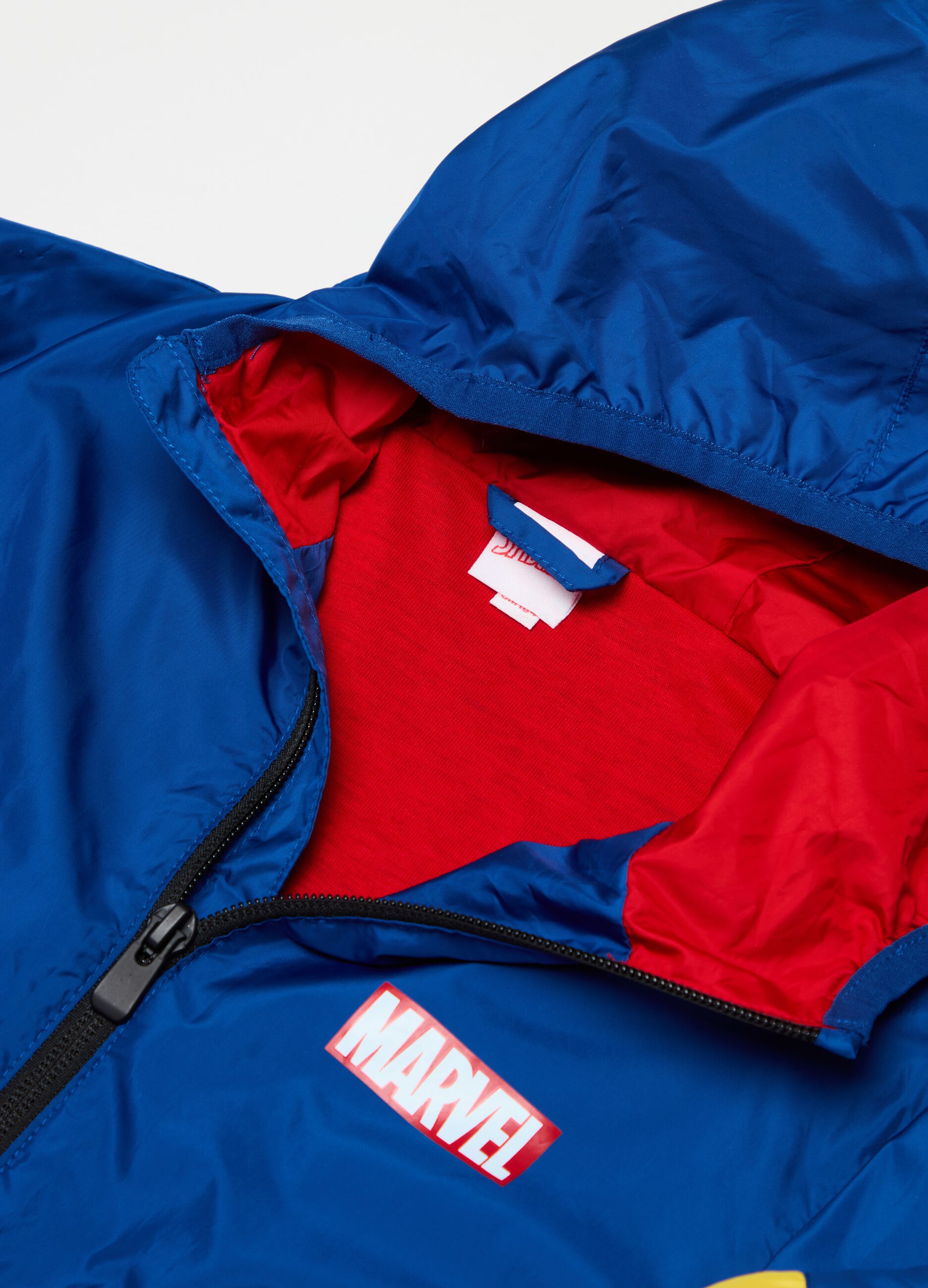 Colourblock Spider-Man jacket with hood