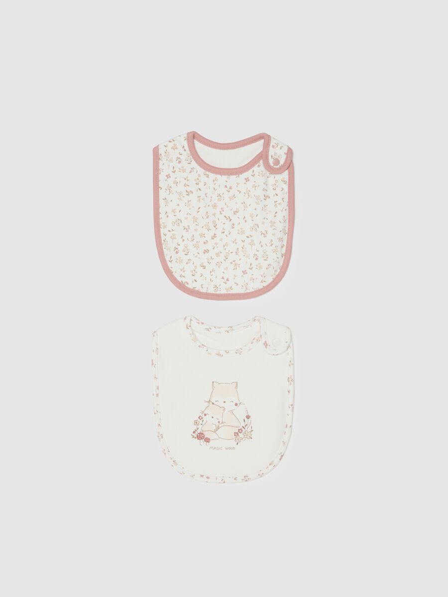 Bipack bavette da neonata in puro cotone multicolor_0