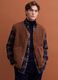 Light brown V-neck gilet with patch pockets_0
