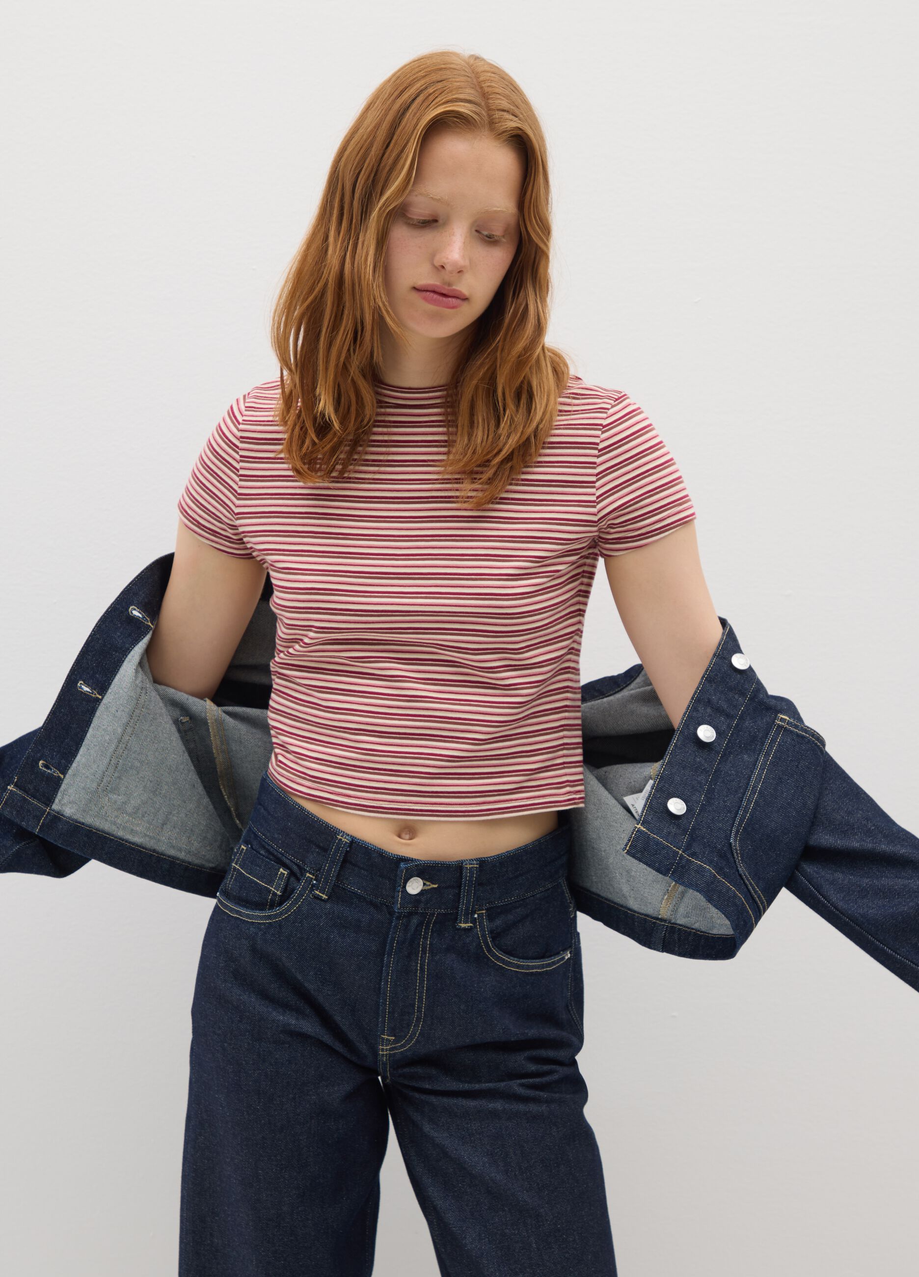 Women's Multicolour Pure Cotton T-shirt