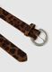 Brown belt with leopard print_1