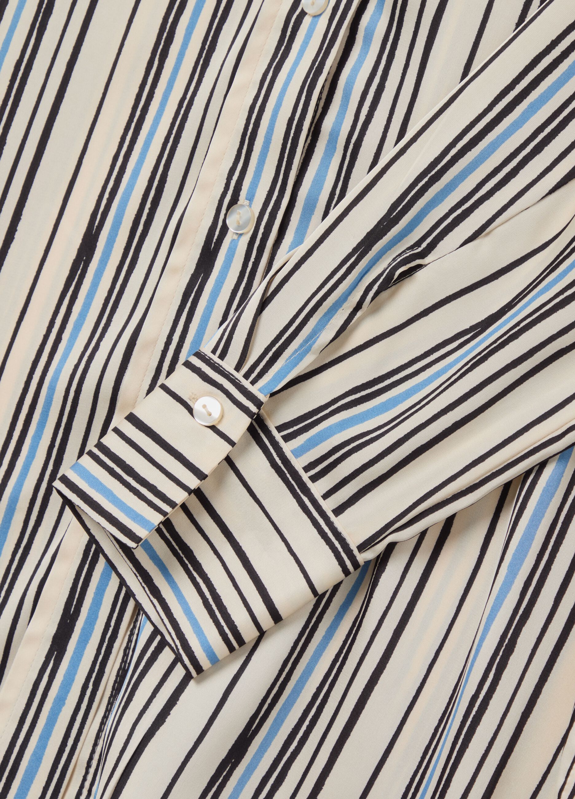 Satin shirt with side splits