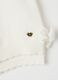 White regular fit baby girl cardigan with hearts_2
