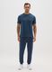 Blue Cotton Blend Regular Fit T-Shirt_1