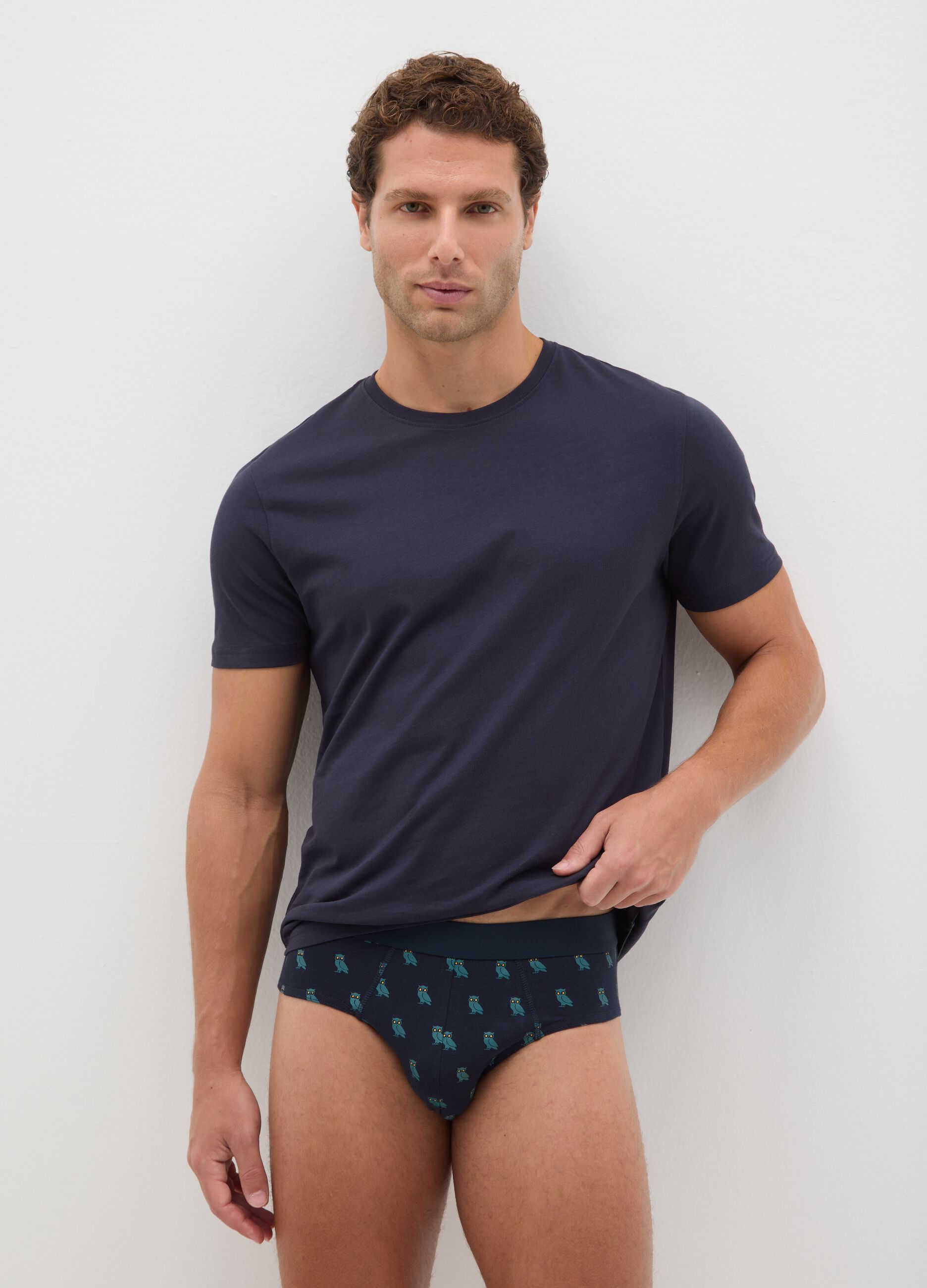Multicolour Stretch Cotton Tripack Briefs