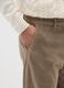 Brown corduroy stretch cotton trousers, regular fit_3