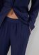 Blue pure viscose pyjama set with V-neck_2