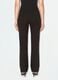 Black flared trousers in stretch viscose_2