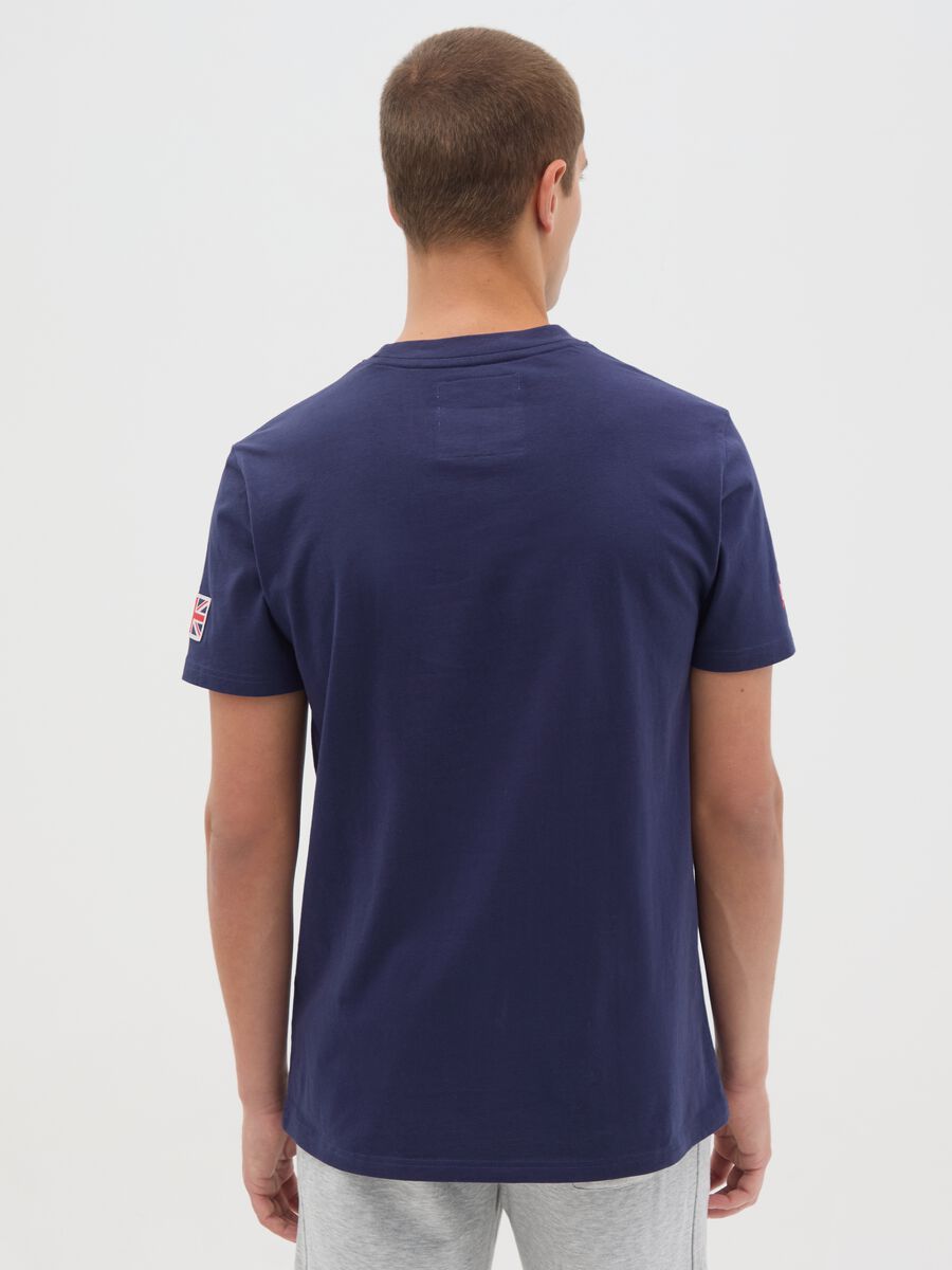 Lonsdale Blue Cotton Short Sleeve T-shirt_3