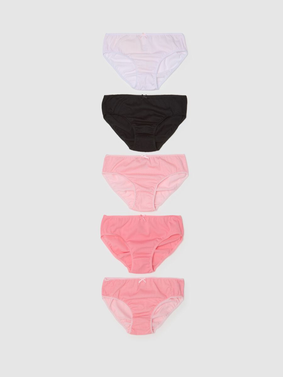 Girl's multicolour pure cotton knickers set regular fit_0